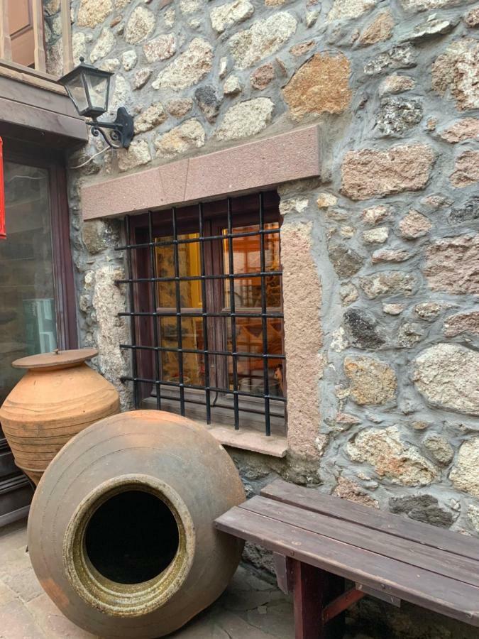 Wood And Stone In The Path Of Lava Villa Antissa Dış mekan fotoğraf